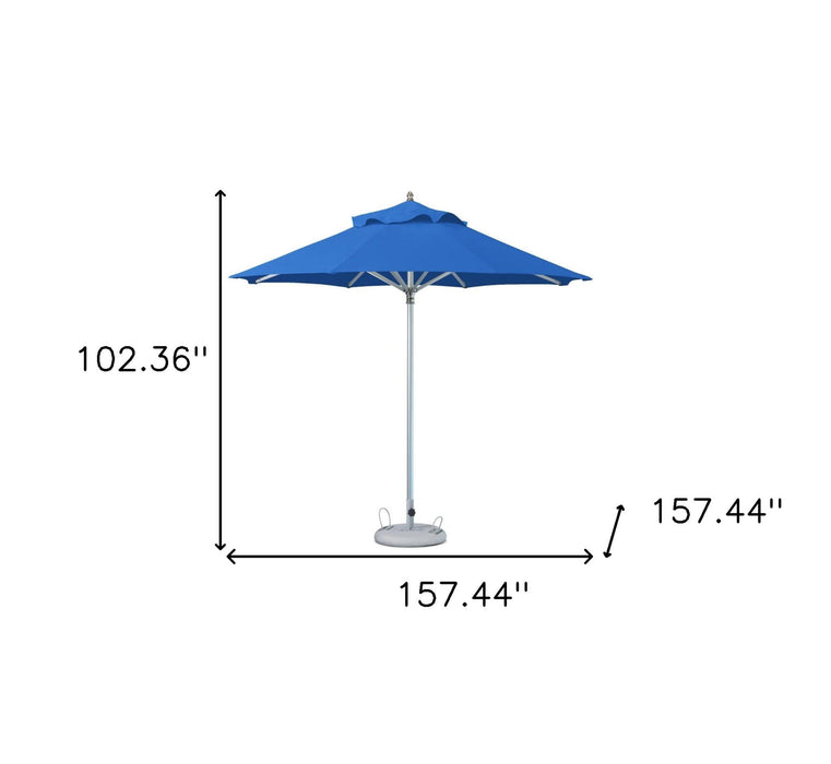 Polyester Round Market Patio Umbrella - Blue