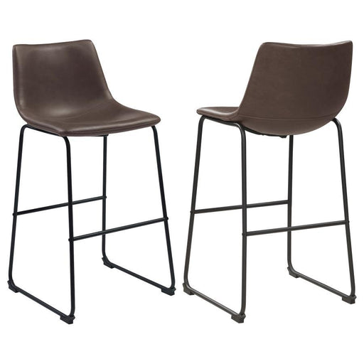 Michelle - Two-toned Armless Stools (Set of 2) - Simple Home Plus