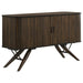 Wes - 2-Door Rectangular Server - Dark Walnut - Simple Home Plus