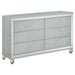 Gunnison - 6-Drawer Dresser - Silver Metallic - Simple Home Plus