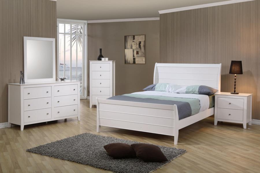 Selena - Sleigh Platform Bed - Simple Home Plus