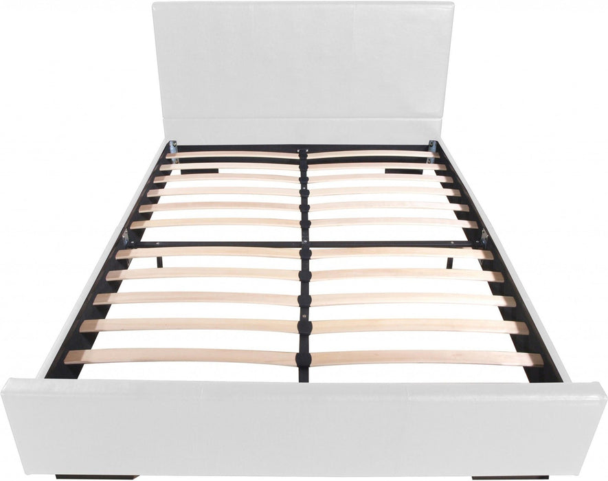 Platform King Bed - White