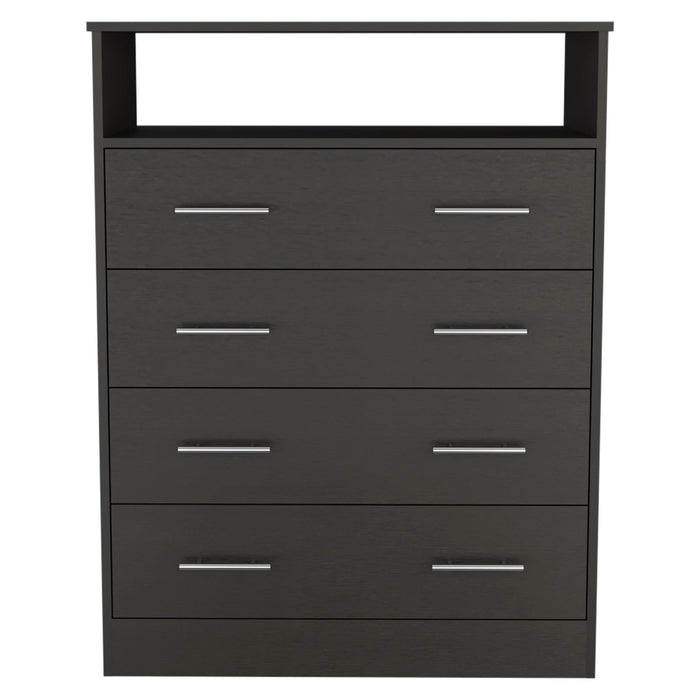 4 Drawer Dresser - Black