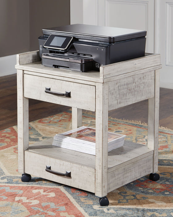 Carynhurst - Whitewash - Printer Stand