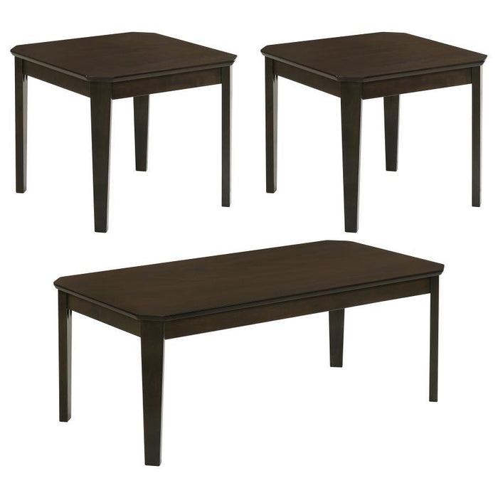 Amaro - 3 Piece Occasional Set - Dark Brown - Simple Home Plus