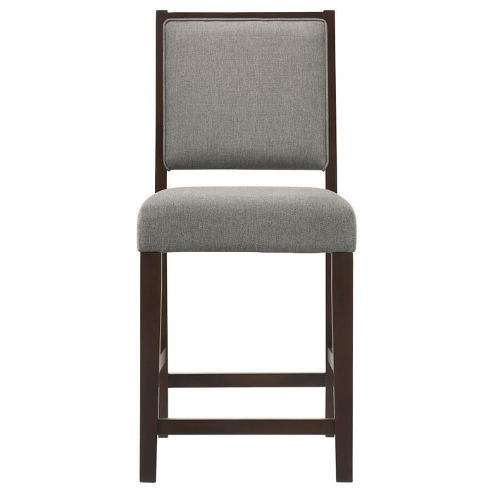 Bedford - Upholstered Open Back Bar Stools With Footrest (Set of 2) - Simple Home Plus