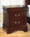 Alisdair - Reddish Brown - Two Drawer Night Stand - Simple Home Plus