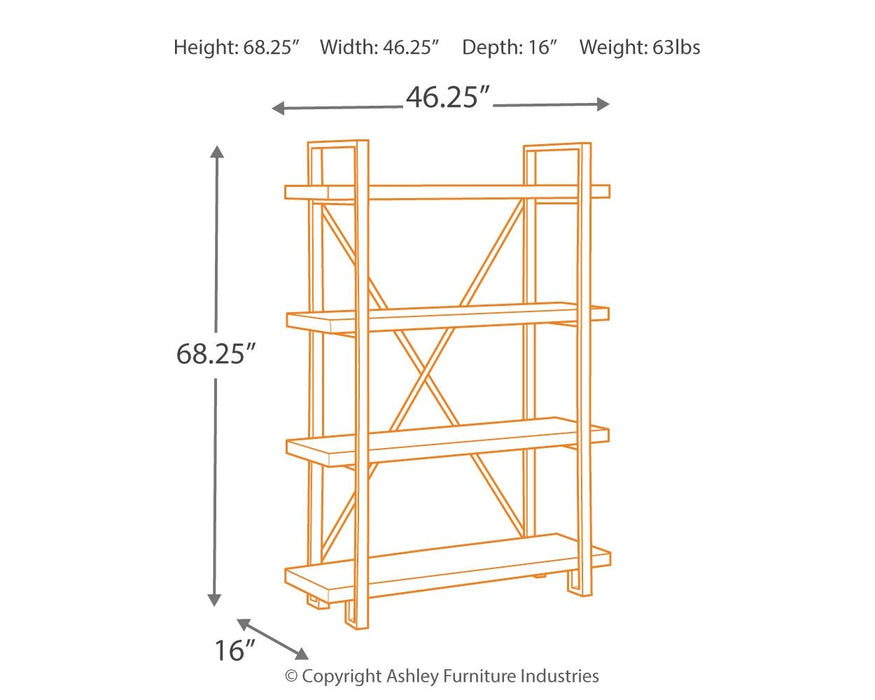 Forestmin - Brown / Black - Bookcase - Simple Home Plus