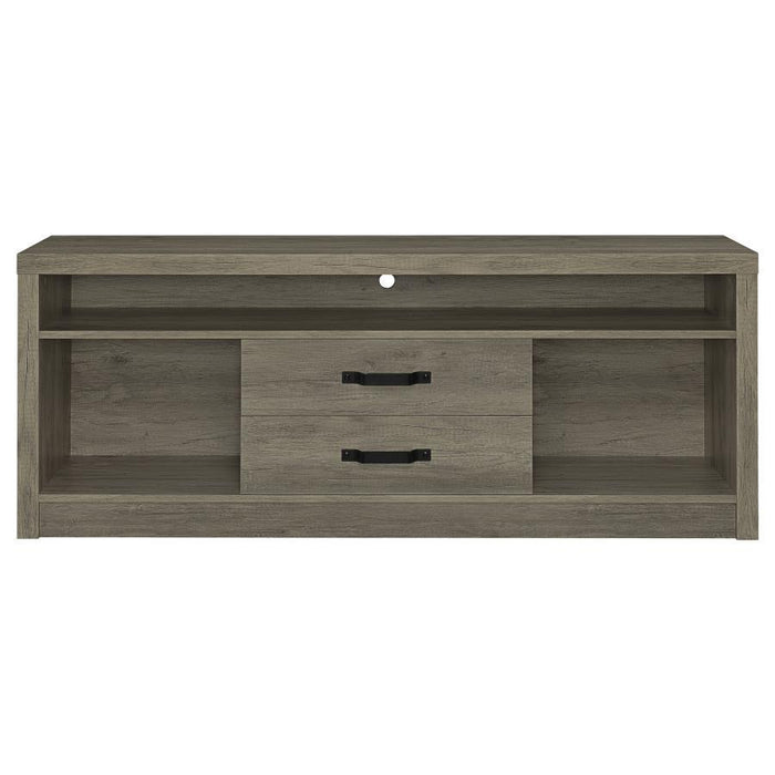 Burke - 2-Drawer TV Console - Gray Driftwood - Simple Home Plus