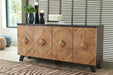 Robin - Brown / Beige - Accent Cabinet - Simple Home Plus