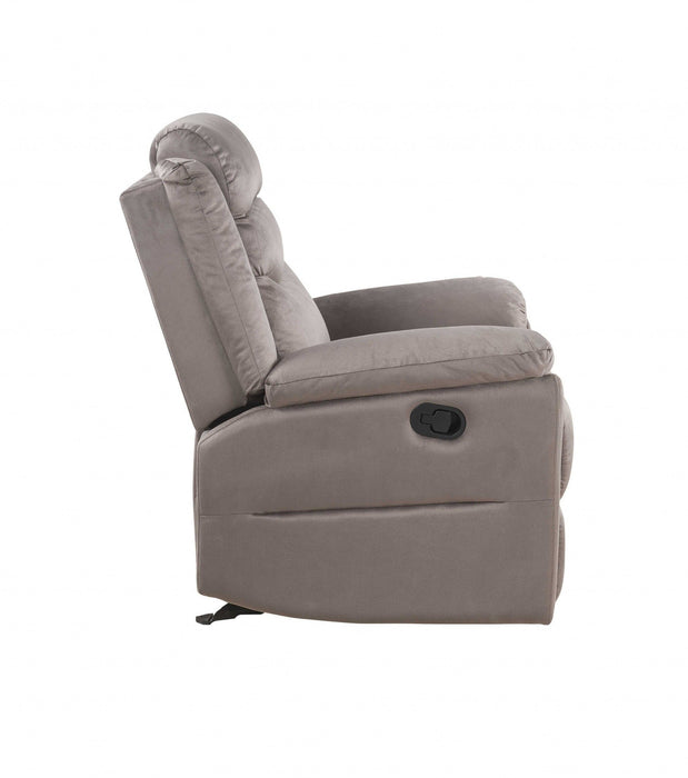 Velvet Recliner - Brown