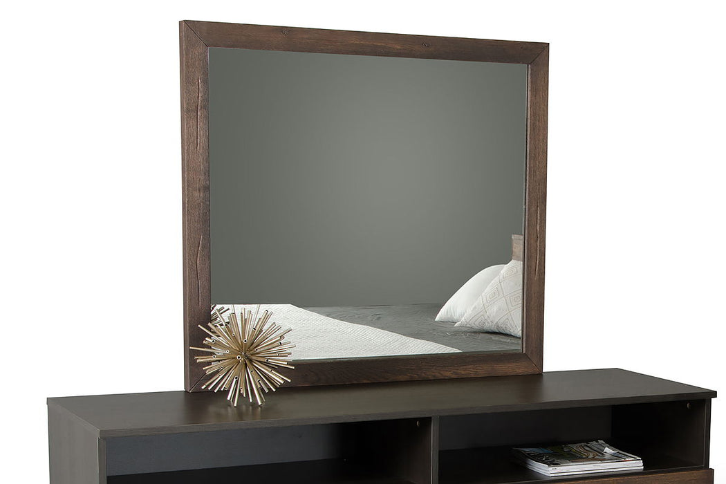 Modern Mirror - Dark Aged Oak