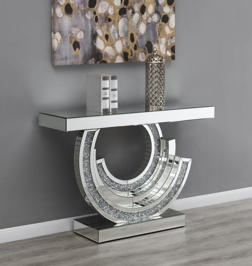 Imogen - Multi-Dimensional Console Table - Silver - Simple Home Plus