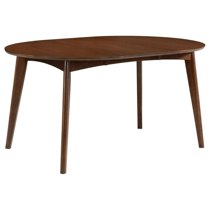 Jedda - Oval Dining Table - Dark Walnut - Simple Home Plus