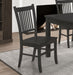 Marbrisa - Slat Back Dining Side Chair (Set of 2) - Matte Black - Simple Home Plus