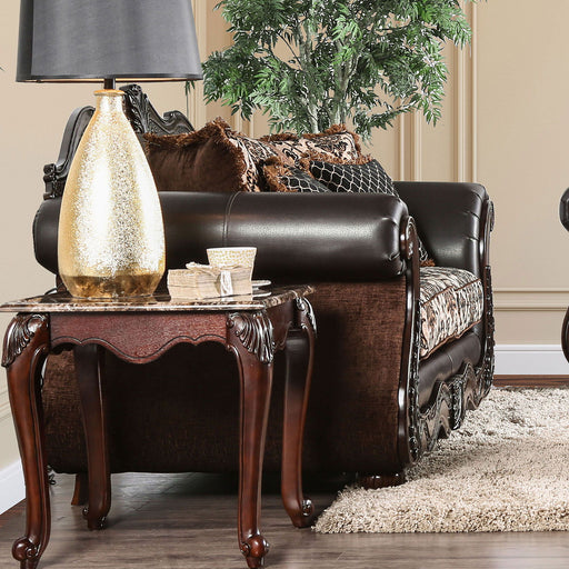 Jamael - Loveseat - Brown / Espresso - Simple Home Plus