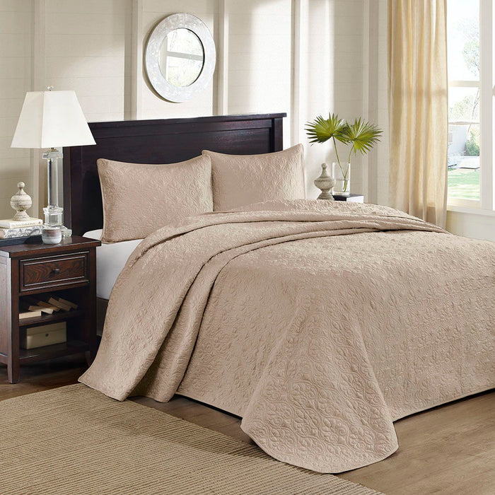 Quebec - King Reversible Bedspread Set - Neutral