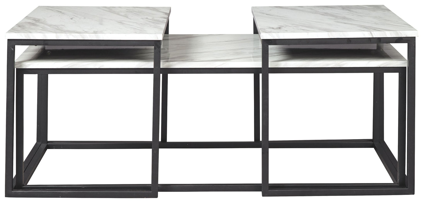 Donnesta - Gray / Black - Occasional Table Set (Set of 3) - Simple Home Plus