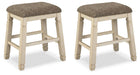 Bolanburg - Beige - Upholstered Stool (Set of 2) - Simple Home Plus