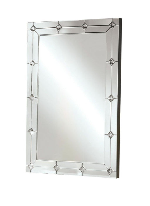 47" Diamond Accent Mirror - Silver