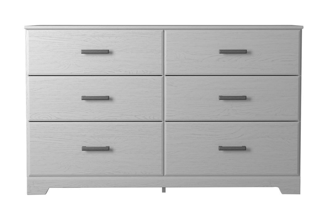 Stelsie - White - Six Drawer Dresser - Simple Home Plus