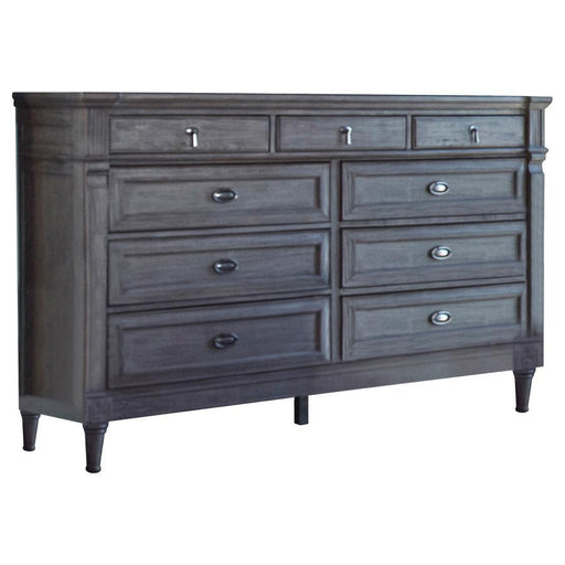 Alderwood - 9-Drawer Dresser - French Gray - Simple Home Plus