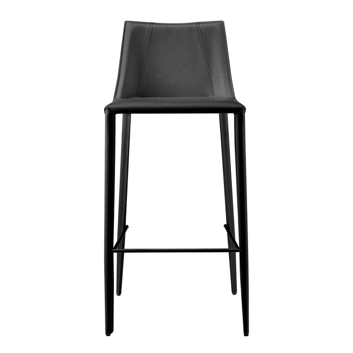 Steel Low Back Bar Height Bar Chair - Black