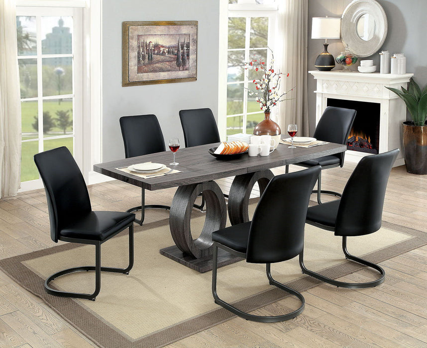 Saskia - Dining Table - Gray - Simple Home Plus