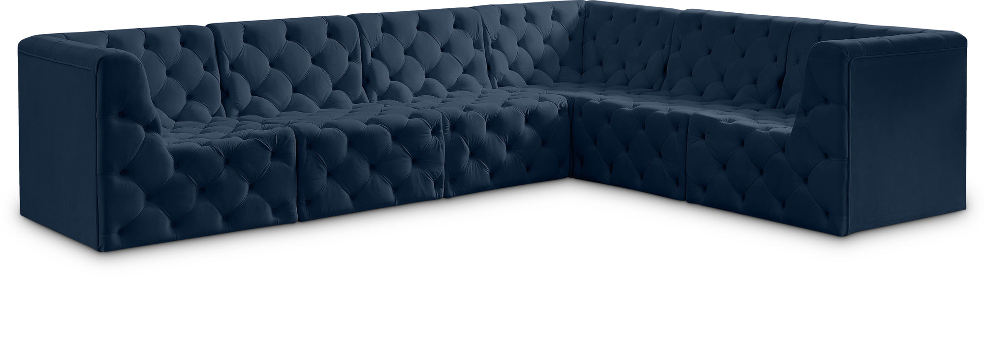 Tuft - Modular Sectional 6 Piece - Navy - Fabric