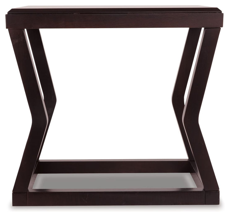 Kelton - Espresso - Rectangular End Table - Simple Home Plus