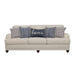 Glenn - Recessed Arms Sofa - Light Gray - Simple Home Plus