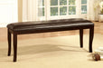 Woodside - Bench - Dark Cherry / Espresso - Simple Home Plus