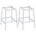 Jovani - Acrylic Backless Bar Stools (Set of 2) - Simple Home Plus