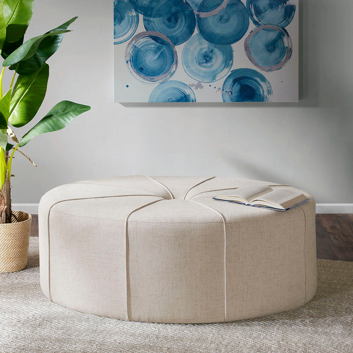 Ferris - Oval Ottoman - Cream