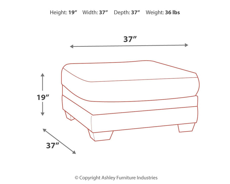 Tracling - Slate - Oversized Accent Ottoman - Simple Home Plus