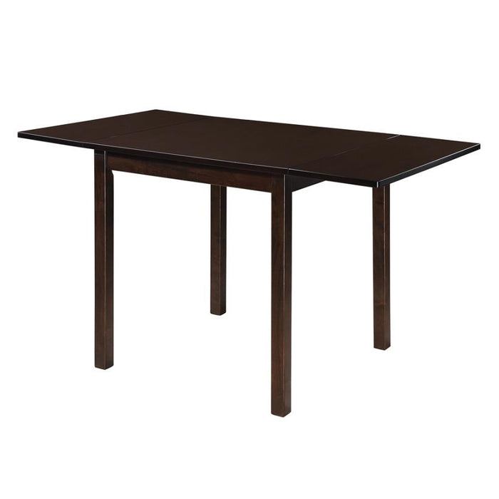 Kelso - Rectangular Dining Table With Drop Leaf - Cappuccino - Simple Home Plus