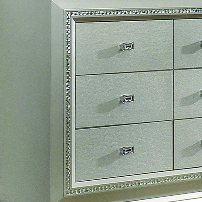 Solid Wood Double Dresser - Champagne