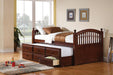 Norwood - Twin Captain'S Bed With Trundle And Drawers - Chestnut - Simple Home Plus