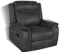 Lawrence - Upholstered Tufted Back Glider Recliner - Simple Home Plus