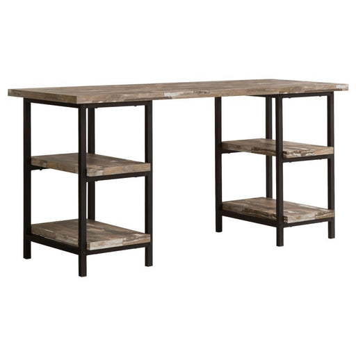 Kemper - 4-Shelf Writing Desk - Salvaged Cabin - Simple Home Plus