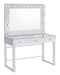 Umbridge - 3-Drawer Vanity With Lighting - Chrome And White - Simple Home Plus