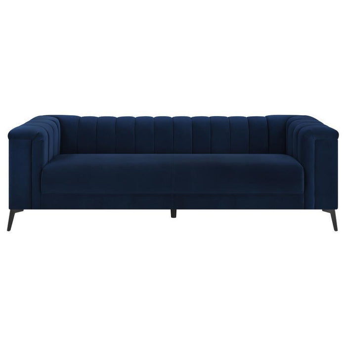 Chalet - Tuxedo Arm Sofa - Blue - Simple Home Plus