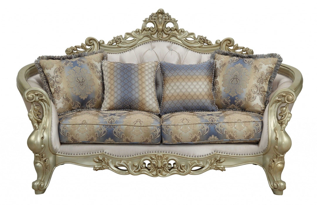 Floral Loveseat Pillows - Gold / Toss