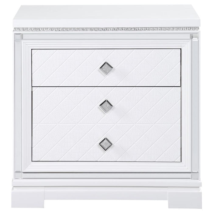 Eleanor - Rectangular 2-Drawer Nightstand - Simple Home Plus