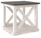 Dorrinson - White / Black / Gray - Square End Table - Simple Home Plus