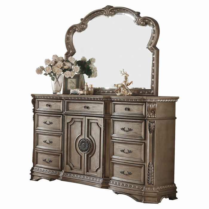 18" Solid Wood Combo Dresser - Brown