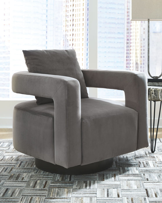 Alcoma - Otter - Swivel Accent Chair - Simple Home Plus