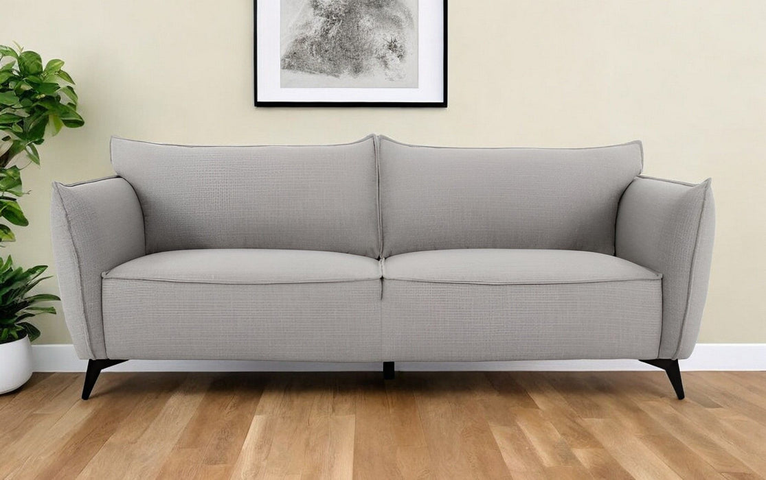 Sofa With Black Legs - Gray