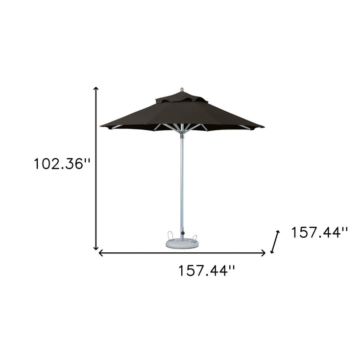 Polyester Round, Market Patio Umbrella - Black