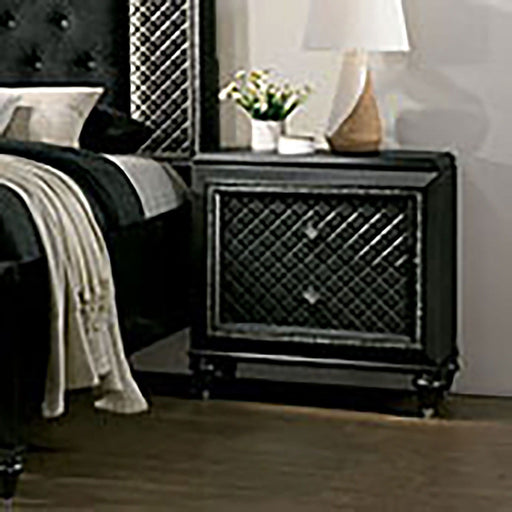 Demetria - Nightstand - Metallic Gray - Simple Home Plus